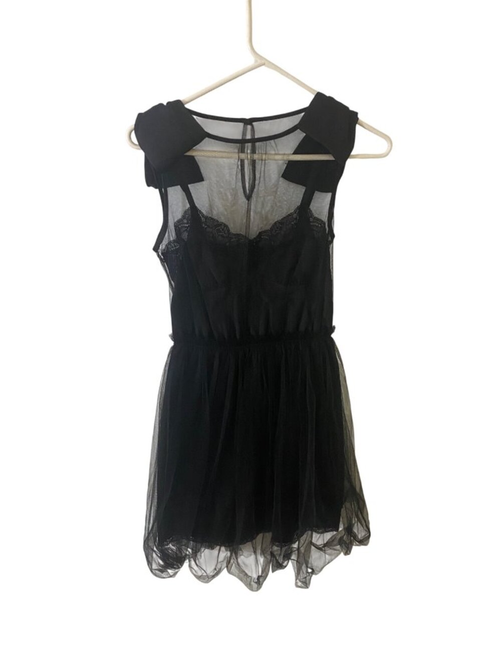 Rodarte For Target Women's Black Mesh Dress - XS